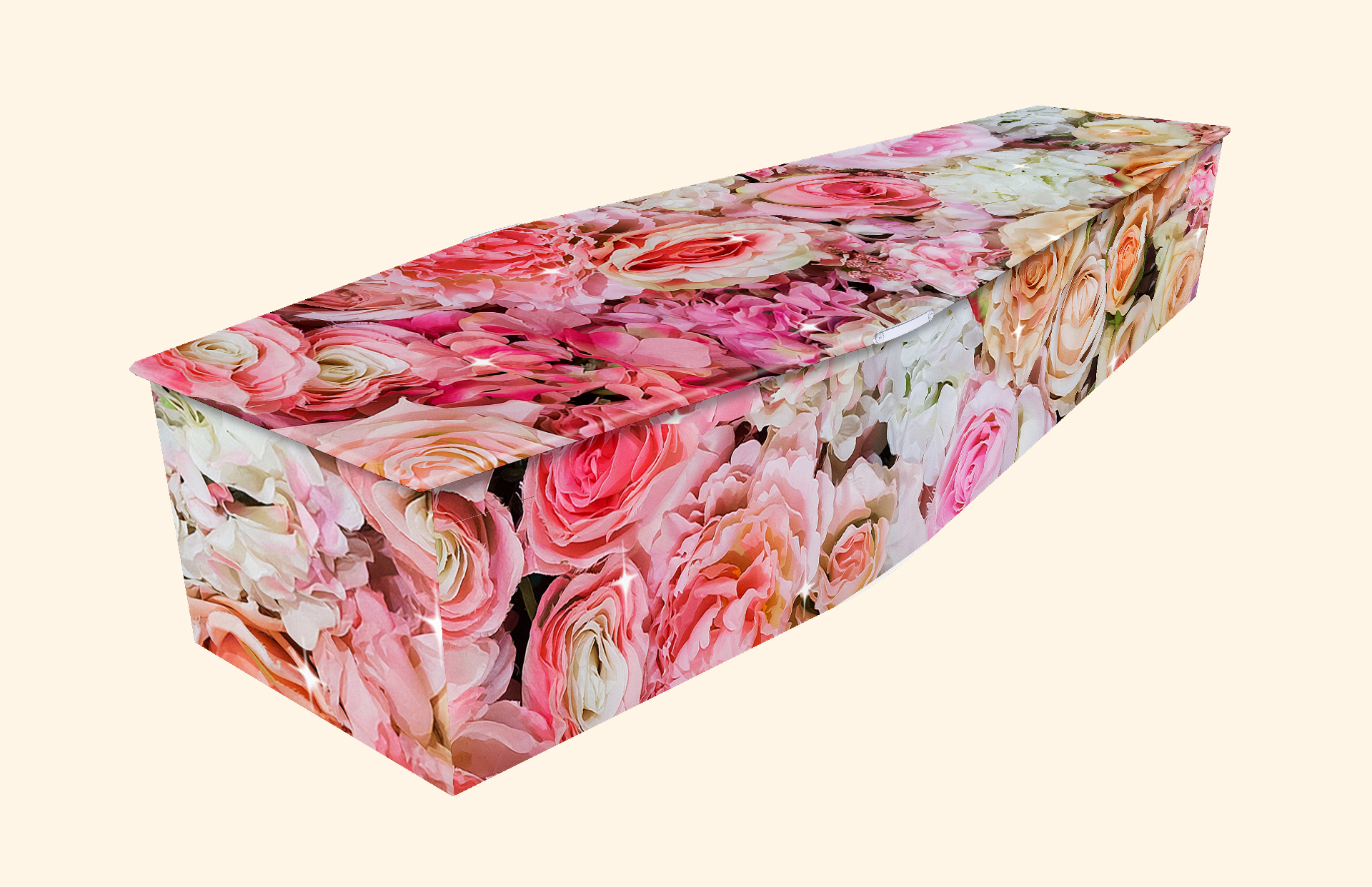 Floral Picture Coffins Personal Picture Coffins from Colourful Coffins ® Tel 01865 779172